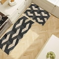 thumbnail image 3 of Farmhouse Kitchen Rug Sets 3 Piece,Black Geometric Triangle Rugs Non Slip Kitchen Rugs and Mats Set,Boho Rugs Western Decor for Mens Floor Washable Kitchen Floor Rugs for Hallway Laundry Room, 3 of 4