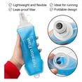 thumbnail image 4 of Botella Blanda de 500 Ml, Botella de Agua Blanda Plegable de TPU para Mochila de Hidratación, Botella de Agua Plegable para Senderismo, Ciclismo, Escalada A, 4 of 5