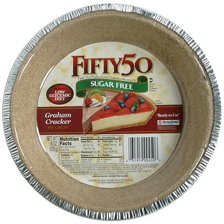 Fifty 50 Sugar Free Graham Cracker Pie Crust, 6 oz (Pack of 12