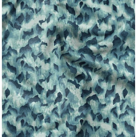 Soimoi Pure Silk Green Fabric By the Yard - 42 Inch Wide - Texture Elegance Fabric - Nature-Inspired and Whimsical Patterns for Apparel and Home Decor Printed Fabric