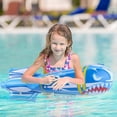 thumbnail image 2 of ZHAOCHENG Pistola de agua inflable portátil 2 en 1 con forma de dinosaurio y tiburón para piscina y playa, 2 of 5