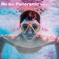 thumbnail image 2 of Gafas de natación Freela Kids con funda nasal para niños de 3 a 14 años, color rojo, 2 of 7