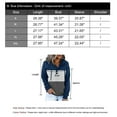 thumbnail image 3 of Hoodies for Women Clor Block Basic Womens Hoodies Tops Button Collar Drawstring Hoodies Pullover Sweatshirt Alsol Lamesa, 3 of 3