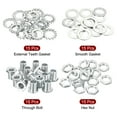 thumbnail image 3 of Uxcell M10 Thread 15mm Tall Hex Hollow Screw Bolts Chandelier Bolt Lamp Fasteners 60 Pack, 3 of 5