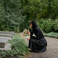 thumbnail image 6 of Artificial Flowers Decoration, FNGZ 1 Set Cemetery Memorial Artificial Flower Rose Bouquet with Vase Sympathy Floral Decor, Artificial Flowers for Outdoor&Indoor, 6 of 6