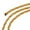 Gold Tone, variant on Uxcell 2 M/6.6 Ft 3 Core 18AWG Vintage Twisted Cloth Covered Electrical Wire Light Gold