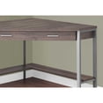 thumbnail image 4 of HomeRoots 333554 30 in. Particle Board & Silver Metal Computer Desk, 4 of 4