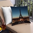 thumbnail image 1 of Ahgly Company Sites Eiffel Tower Outdoor Throw Pillow, 18 inch by 18 inch, 1 of 6