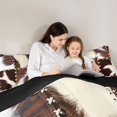 thumbnail image 5 of Homewish Farmhouse Cow Print Boy Girl Bedding Comforter Set 2pcs,Geometric Plaid Grid Twin Comforter Sets Microfiber,Animal Print Patchwork Breathable Bedding Set,Super Cozy Room Decor, 5 of 8