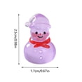 thumbnail image 2 of Adorno de muñeco de nieve que brilla en la oscuridad - Decoración de escritorio de resina con función de iluminación, decoración navideña festiva, 2 of 2