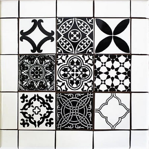 Marsan Mexican Tile Set Backsplash Mural