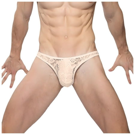 Midwennn Men s Lace Thong Sex Panties Sexy Panties Transparent Men s T Pants Underwear Briefs Full Body Lace Lingerie for Women plus Size