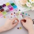 thumbnail image 3 of 1set 225pcs 15 colors Transparent Acrylic Beads Faceted Cube Mixed color 10x10x8mm Hole: 1.5mm 15pcs/color, 3 of 5