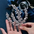 thumbnail image 4 of KAKOWELY 1Pack Flexible Crystal Hair Comb for Girls Decorative Hairstyle Enhancement, 4 of 8