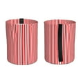 thumbnail image 2 of Kdxio Red And White Stripes Car Trash Can Garbage Car Accessories Trash Can Car Waste Bin for for Driver and Passenger Any Vehicle, 2 of 7