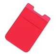 thumbnail image 2 of 2 fundas adhesivas de doble capa para teléfono, con bolsillo trasero tipo parche (rojas), 2 of 7