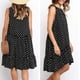 thumbnail image 2 of Qarigey Vestido de mujer sin mangas chaleco de punto con volantes cuello cuello vestido suelto Vestidos Negro L Qarigey AP002086-21, 2 of 6