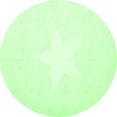 thumbnail image 1 of Ahgly Company Indoor Round Solid Green Modern Area Rugs, 5' Round, 1 of 1