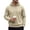 Beige, variant on Mens Waffle Knit Hoodie Long Sleeve Drawstring Pullover Regular Fit Casual Hooded Sweatshirt Beige L