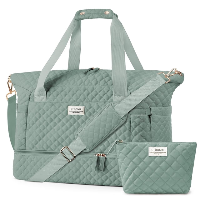 Bolsa de viaje ETRONIK para mujer, bolsa de gimnasio con compartimento para zapatos