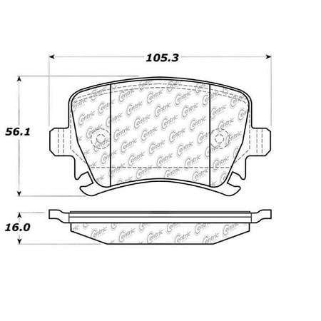 Go-Parts OE Replacement for 2001-2009 Audi A4 Rear Disc Brake Pad Set for Audi