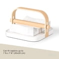 thumbnail image 6 of Bellwood Napkin Holder With Weight And Carrying Handle  White/natural, 6 of 7