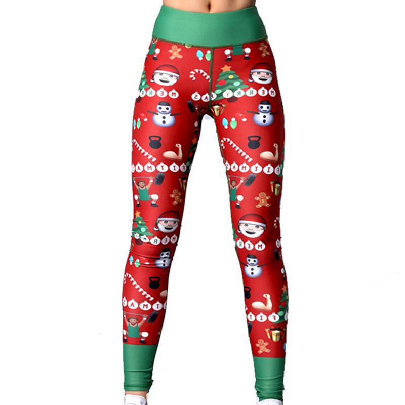christmas fitness leggings