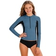 thumbnail image 5 of Girl Rash Guard Two-Piece Swimwear Long Sleeve Sun Protection Quick Drying Bathing Suit for Girls 11-12 Years, 5 of 5