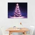 thumbnail image 2 of Shiartex Glowing Christmas Tree 20x16in Canvas Wall Art Picture for Living Room Bedroom Art Modern 20x16in, 2 of 3