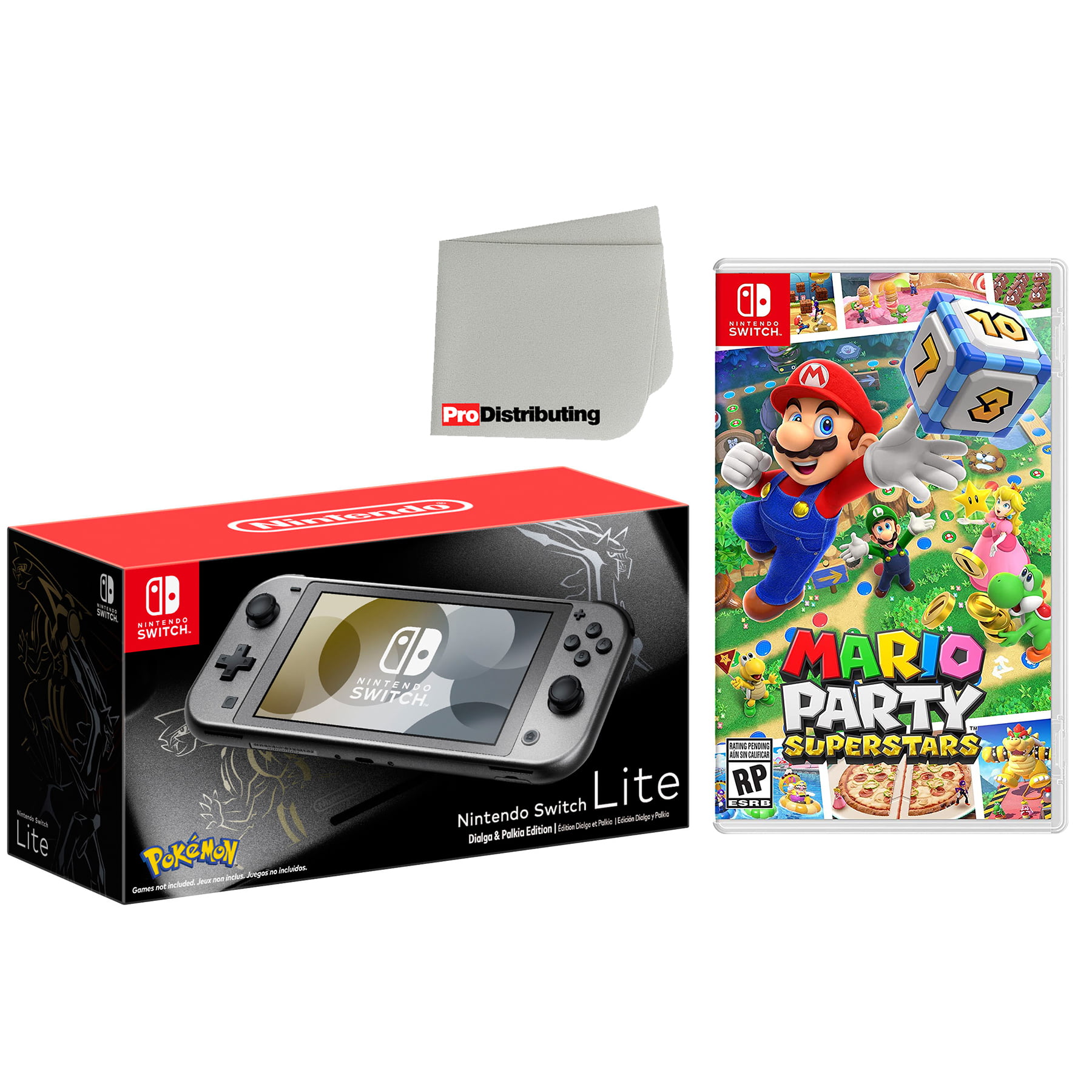 Nintendo Switch Lite Pokemon Dialga  Palkia Edition 32GB Handheld Video Game  Console with Mario Party Superstars Game Bundle