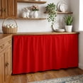 thumbnail image 3 of Christmas Red Cabinet Curtain 32"Wx55"L, Dustproof Pantry Door Curtain with Self Adhesive Tape, Modern Simple Xmas Red Backdrop Tall Storage Cover Privacy Drape for Bathroom Kitchen Laundry Room, 3 of 9