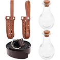thumbnail image 1 of czcpp-Cosplay Potion Bottle Sets (Belt + 2X Brown Holders/Small Potion Bottles), 1 of 4