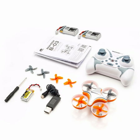 Mini RC Quadcopter Drone Best Drone for Kids and Beginners RC Helicopter Plane with Auto Hovering, 3D Flip, Headless Mode and Extra Batteries Toys for Boys and