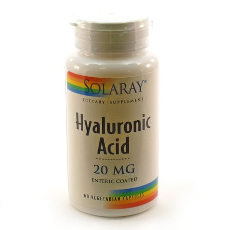 Acide Hyaluronique 20 mg par Solaray - 60 capsules végétales