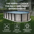 thumbnail image 4 of Puri Tech 12'x24'x52" Oval Hollywood Above Ground Pool Package –Featuring: Liner, Skimmer, Filtration System and A-Frame Ladder, 4 of 9