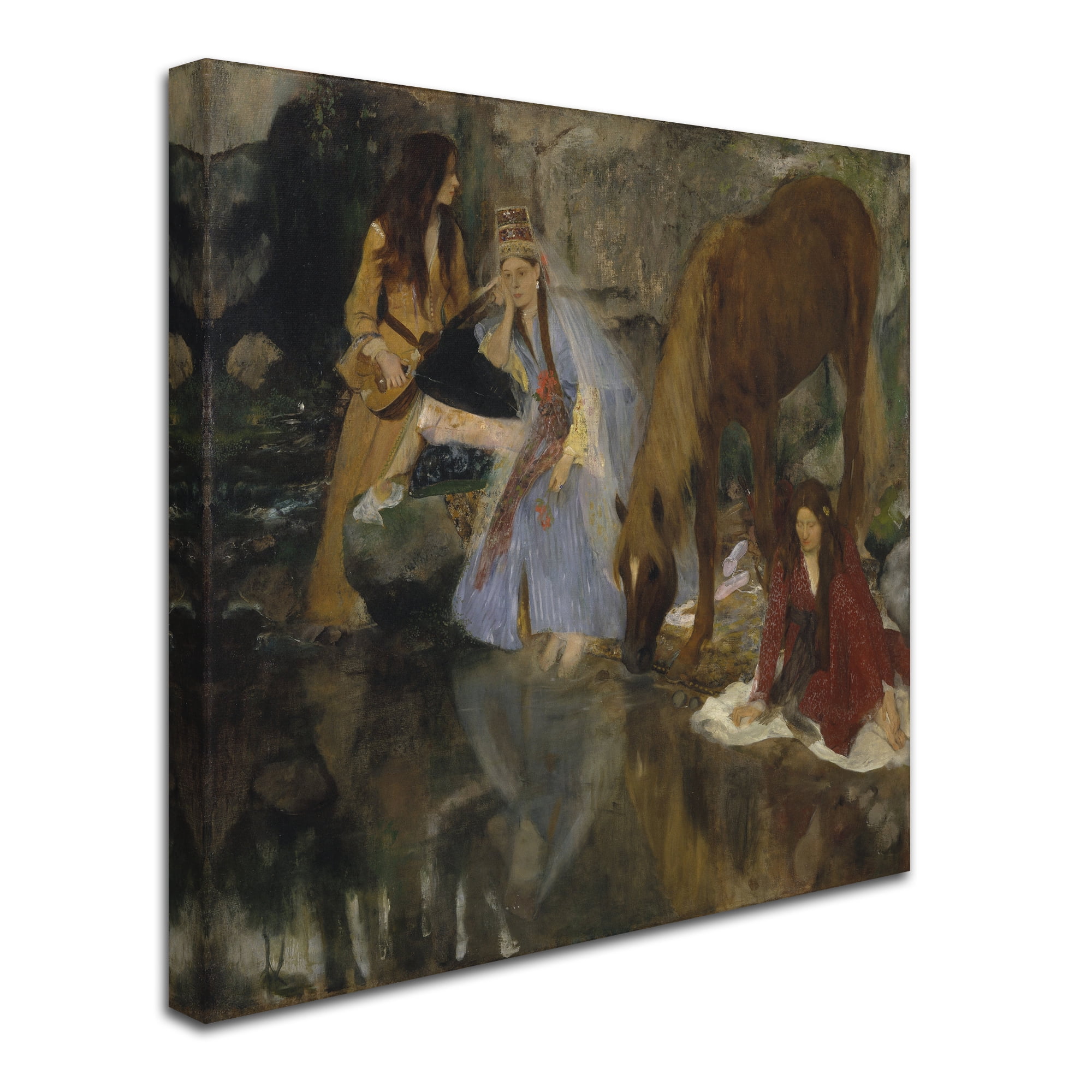Degas 'Portrait Of Mlle Fiocre' Canvas Art