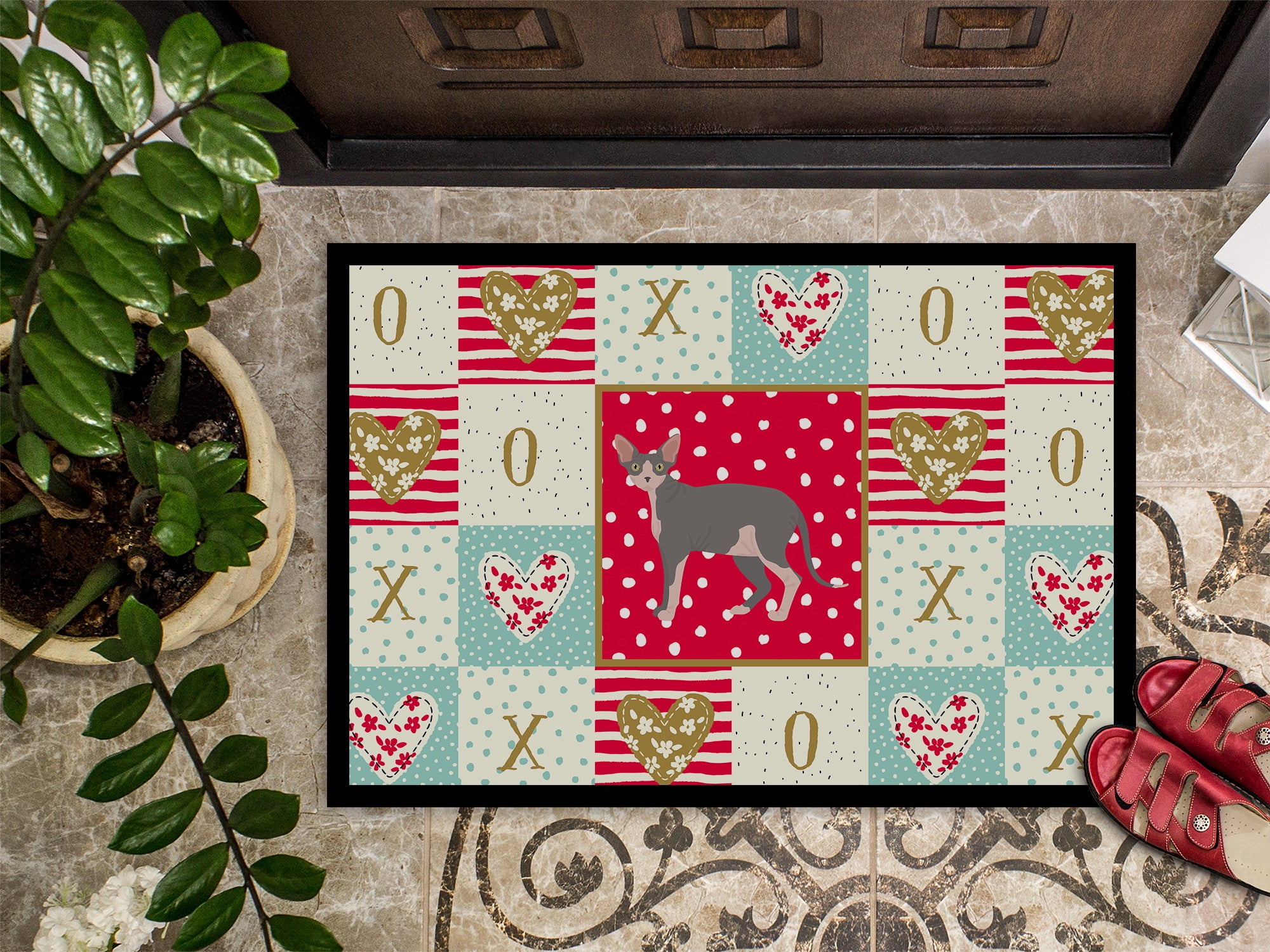 Sphynx #2 Cat Love Door Mat