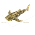 thumbnail image 3 of Miangastore Desktop Brass Decor Shark Shaped Ornament Brass 1Set Accessory, 3 of 8