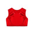 thumbnail image 4 of iiniim Girls Shiny Sequins Performance Crop Tops Kids Sleeveless Hip Hop Tank Top Vest 3-116 A Red 12-14, 4 of 7