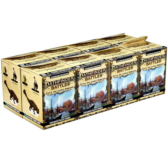 Pathfinder Battles: City of Lost Omens 8ct. Booster Brick - 32 Miniatures, Randomly Assorted, Pre-painted, RPG