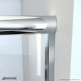 thumbnail image 4 of DreamLine Alliance Pro 56-60 in. W x 70 3/8 in. H Semi-Frameless Bypass Sliding Shower Door in Satin Black and Clear Glass, 4 of 5