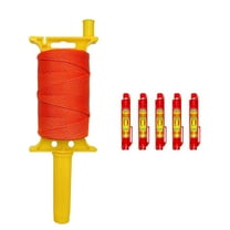 lixuesong Braided Nylon Masons Line Reel 540Ft With 5 Builts In Bubble Levels for Sturdy Construction and Gardening Projects