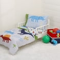 thumbnail image 2 of Parent's Choice 4-Piece Toddler Bedding Set, Blue, Green, Dino, 2 of 7
