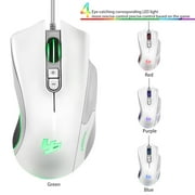 Gaming Mouse, Ergonomic USB Wired Optical Mouse Mice, 4 Buttons for lapttop PC Computer Games & Work 5D 250-4000 DPI