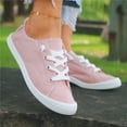 thumbnail image 6 of Mepaouo Fashion Sneakers for Women Memory Foam Lightweight Walking Slip on Canvas Shoes(Pink,7.5), 6 of 8