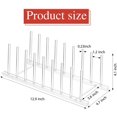 thumbnail image 2 of Clear Acrylic Dish Rack Plates Holder Kitchen Storage Cabinet Organizer for Dish, Plate, Bowl, Cup, Pot Lid, Cutting Board, 2 of 7