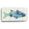 thumbnail image 2 of Epic Art 'In the Ocean III Blue Crop by Courtney Prahl, Acrylic Glass Wall Art, 48"x24", 2 of 8