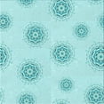 thumbnail image 1 of Ahgly Company Indoor Square Patterned Electric Blue Area Rugs, 6' Square, 1 of 6