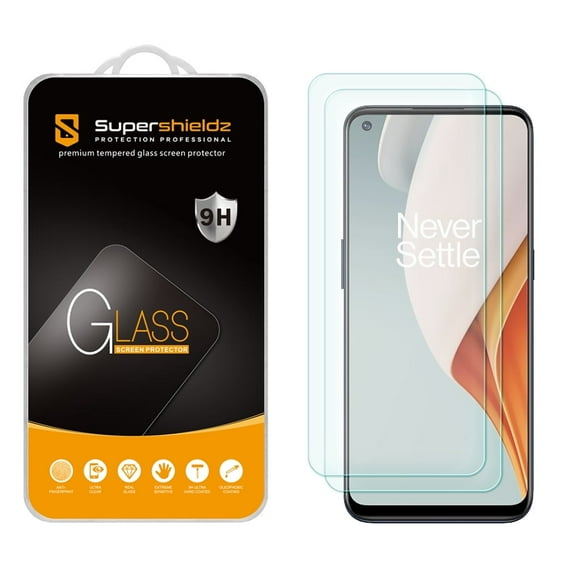 [2-Pack] Supershieldz for OnePlus Nord N100 Tempered Glass Screen Protector, Anti-Scratch, Anti-Fingerprint, Bubble Free