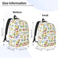 thumbnail image 2 of Yiaed Orange Green Avocado Print Print Laptop Backpack Travel Canvas Backpack Vintage Aesthetic Backpack for School Knapsack Backpack Backpack for School-Small, 2 of 5